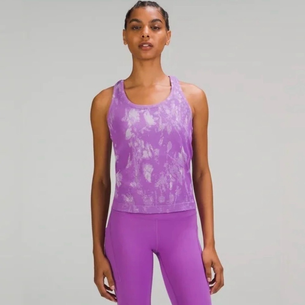 NWT Lululemon Swiftly Tech Racer back Tank top 2.0 *race size 6 Purple Swmm/ftlv
